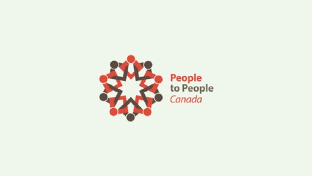 The People to People Canada logo, stylised figures joined in a circle around a star