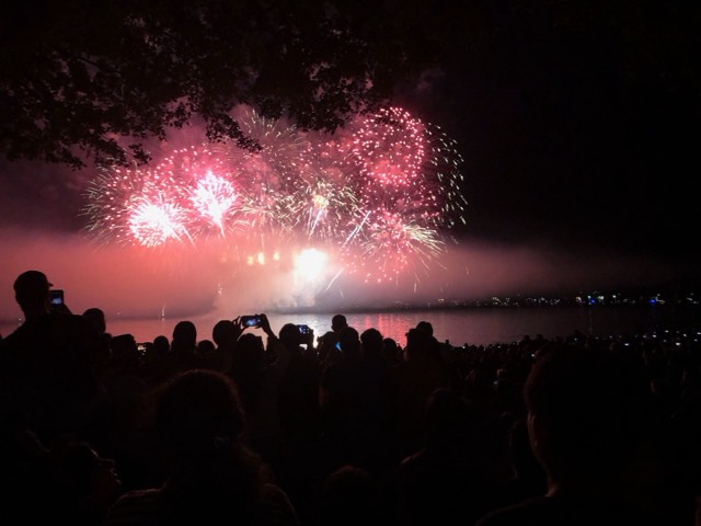 Fireworks at English Bay, BC, CANADA