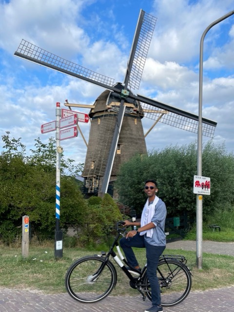 Biking in Amsterdam, NETHERLANDS